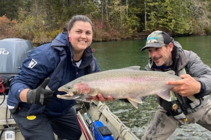 Winter Steelhead River Fishing - Jet Boat
